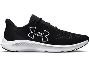 Under Armour – Men’s UA Charged Pursuit 3 Big Logo Running Shoes – Black/Black/White