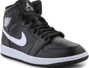 Παπούτσια του Μπάσκετ Nike Air Jordan 1 Mid Wmns “Black White” DV0991-001