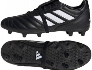 Adidas Παιδικά Ποδοσφαιρικά Παπούτσια Copa Gloro με Τάπες Χωρίς Κορδόνια Core Black / Cloud White GY9045