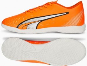 Puma Ultra Play IT 107227-01 Χαμηλά Ποδοσφαιρικά Παπούτσια Σάλας Πορτοκαλί